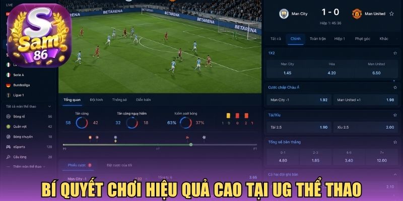 Bí quyết chơi hiệu quả cao tại UG thể thao