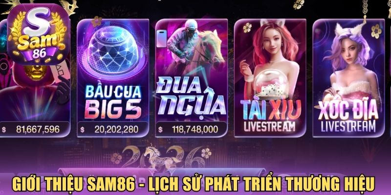 Giới thiệu Sam86 - Lịch sử phát triển thương hiệu 